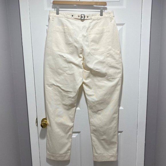 NWT Old Navy High-Waisted Straight Canvas Women's Workwear Pants Size 14 Tall - Picture 5 of 9